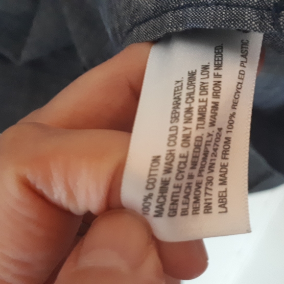 Chambrey 100% cotton button down size L mens - Picture 3 of 4
